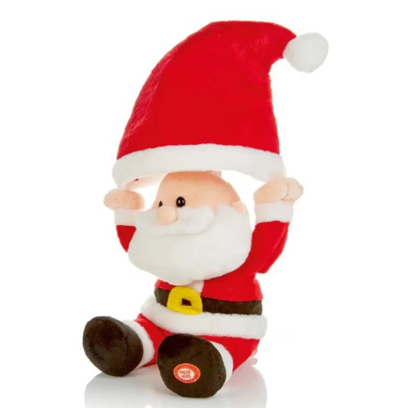 30cm Animated Singing Plush Santa