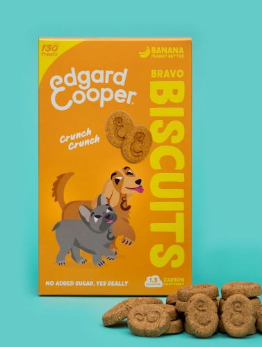 Edgard &amp; Cooper Banan and Peanut Butter Biscuits 400g
