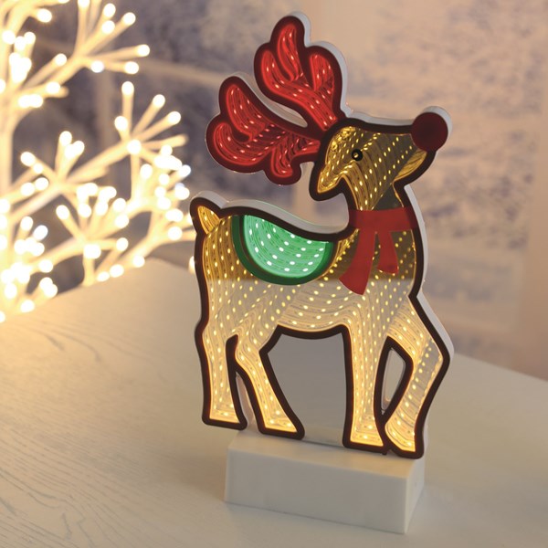LED Infinity Reindeer 15x28cm