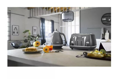 Delonghi Metalics 1.7L 3KW Kettle Grey