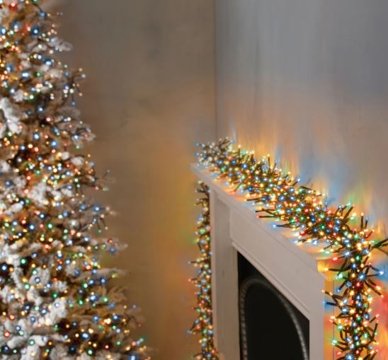 3000 LED Multi-Action Clusterbrights with Timer - Multi Coloured