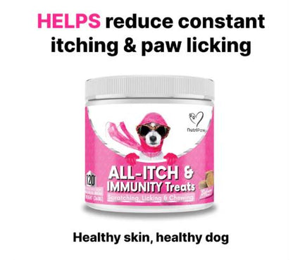 NutriPaw All-Itch &amp; Immunity Treats 120 Chews