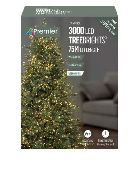3000 Ledmulti-act Treebrights Timer Warm White