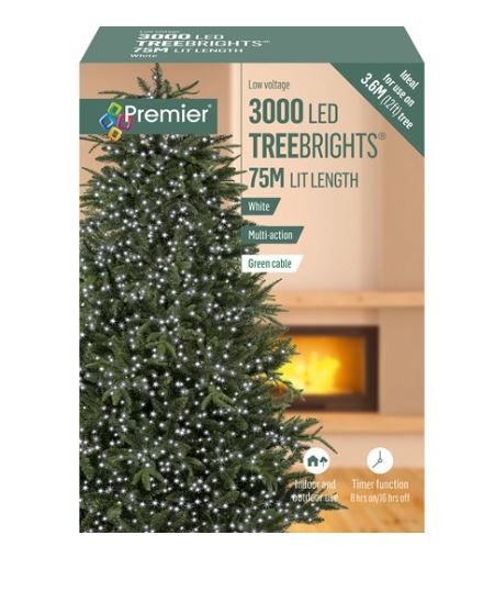 3000 Ledmulti-act Treebrights Timer White