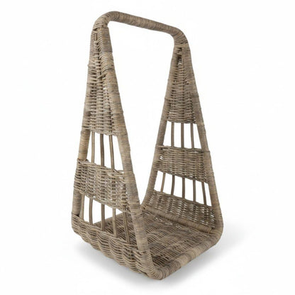 Sirocco Natural Wood Tall Log Storage Unit