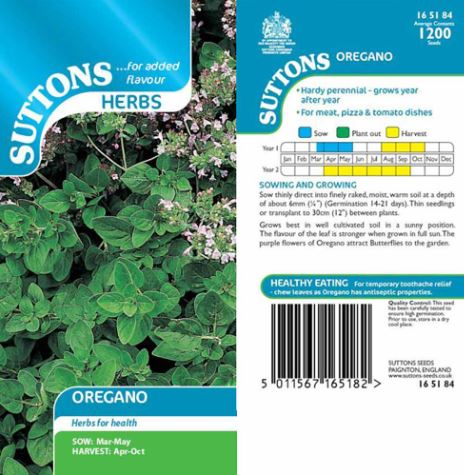Oregano - Herb Seeds