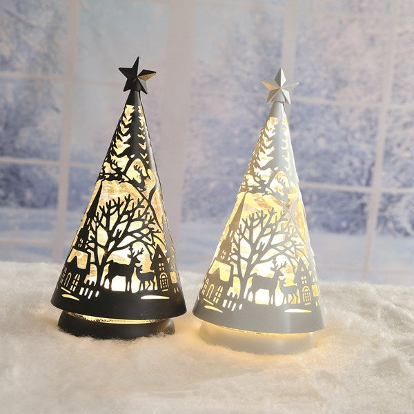 LED Christmas Tree Spinner White 26cm