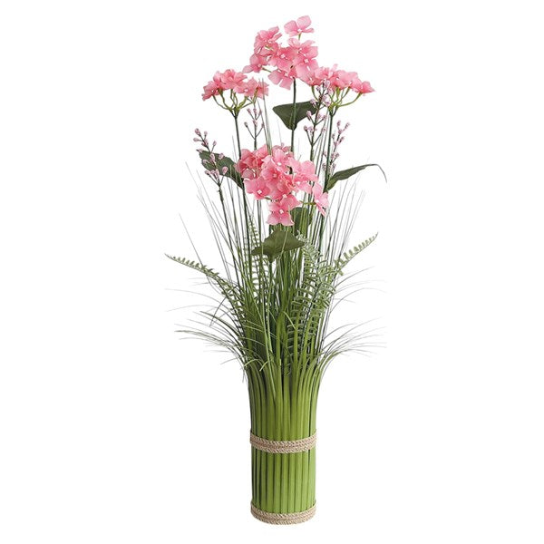 Pink Hyacinth Grass Floral Bundle 65cm
