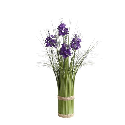 Purple Lavender Grass Floral Bundle 45cm