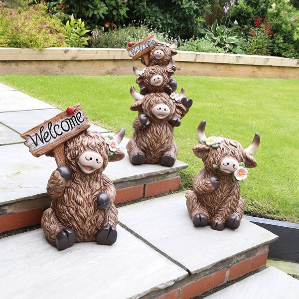 Highland Welcome Trio 28x55cm