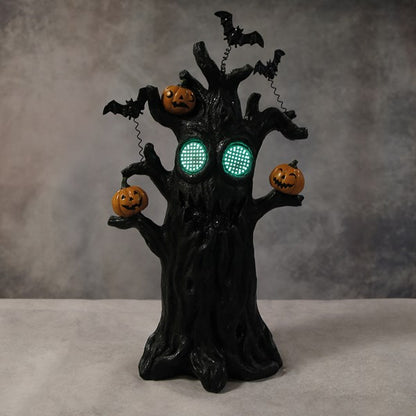 LED Pumpkin Scary Tree 24x43cm