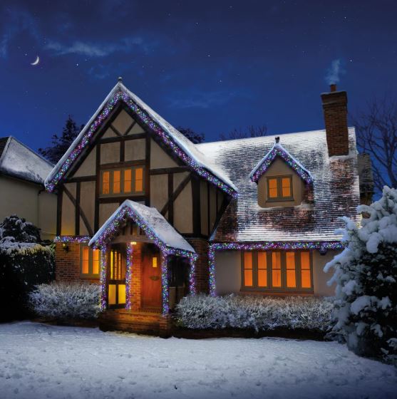 3000 LED Multi-Action Clusterbrights with Timer - Multi Coloured