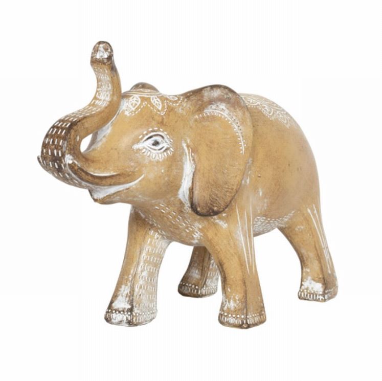 Vida Motif Resin Graceful Elephant