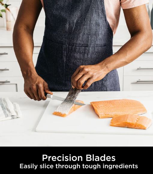 Ninja Foodi StaySharp Knife Block with Integrated Sharpener – 5-Piece Set