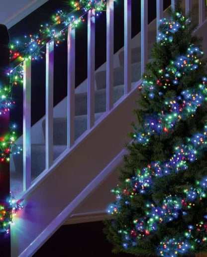 Premier 5000 Multi-Action LED Cluster Christmas Lights - Multi-Coloured