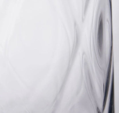 Clear Glass Diamond Optic Vase Small