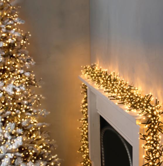 3000 LED Multi-Action Clusterbrights &amp; Timer - Warm White