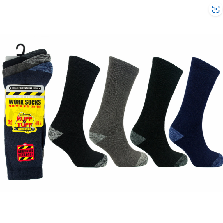 Ruff &amp; Tuff 3PK Work Sock