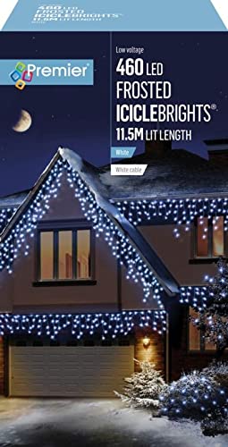 460L Multi Action Frosted Cap Icicles White Cable - White Light
