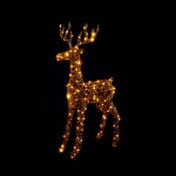 Multi Action Rattan Effect Stag 176 LEDs 1.10m