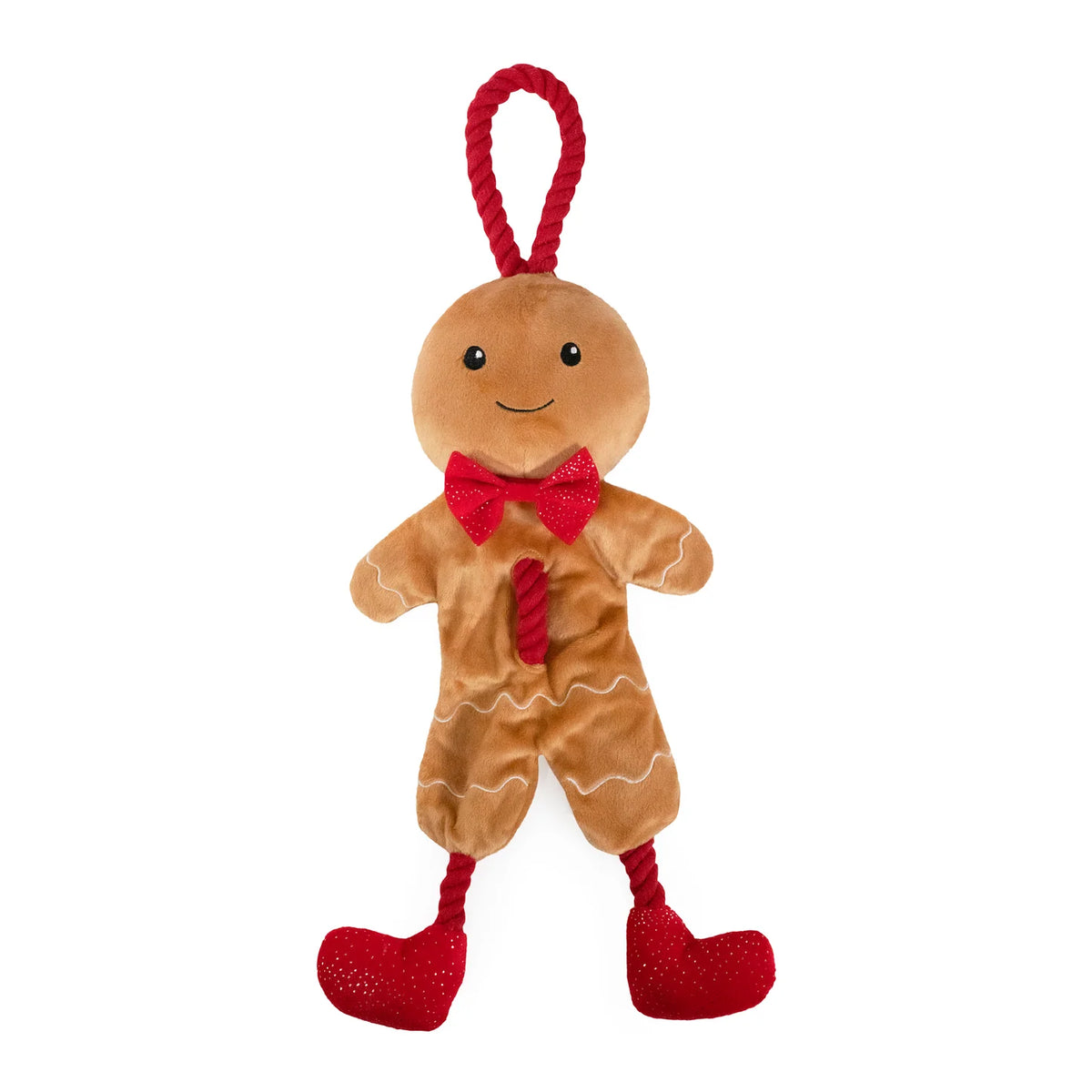 Cupid &amp; Comet George Gingerbread Man Dog Toy - 31cm