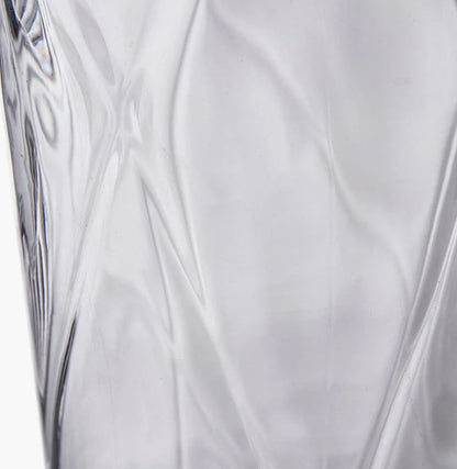Clear Glass Optic Vase Medium