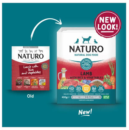 Naturo Adult Wet Lamb &amp; Rice 400g