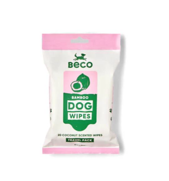 Beco Bamboo Dog Wipes Coconut Scented 20pk