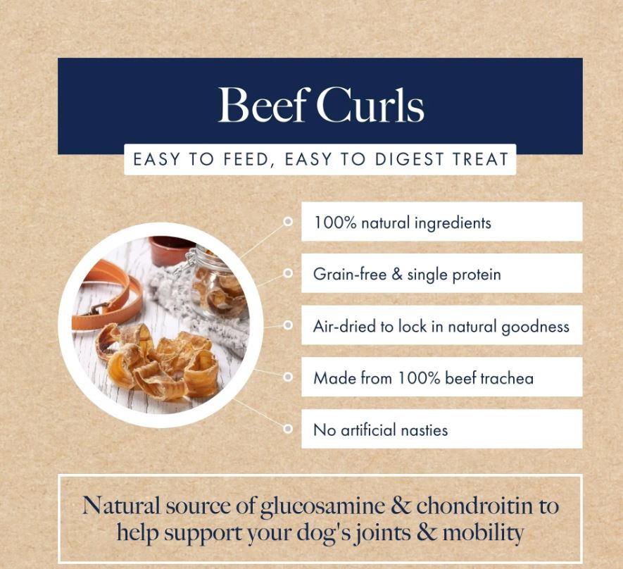 Hollings Beef Curls 100g