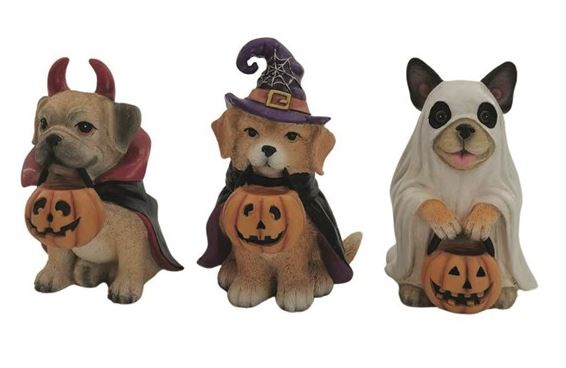 Halloween Dogs  3 Assorted - 12cm