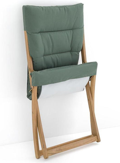 Acacia Wooden Folding Lounge Chair with Cushion