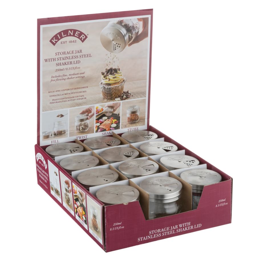 Kilner Storage Jar With Shaker Lid In Cdu 0.25 Litre