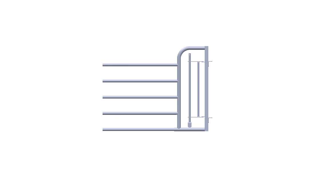 5 Bar Man Escape Gate -  Front Only