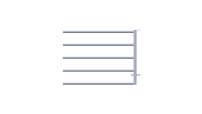 5 Bar Panel Gate - Front Only