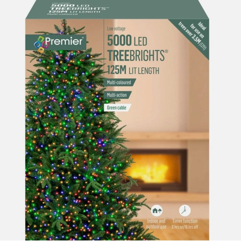 5000 Treebrights Multicoloured LED Lights with Timer