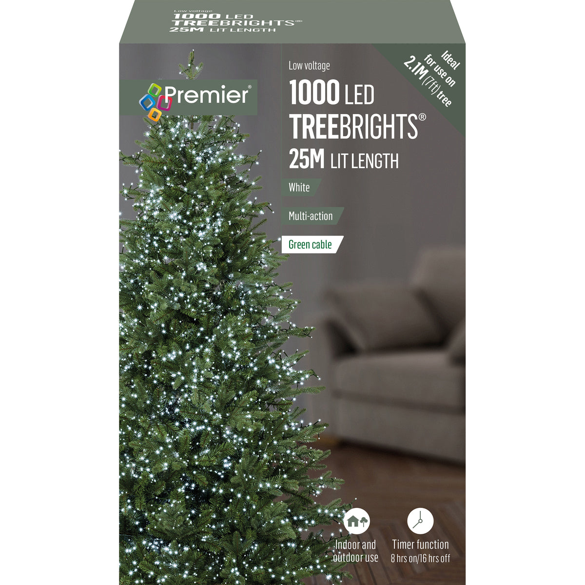 LED Treebrights with Timer - White