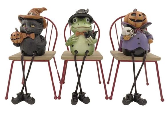 Halloween Shelf Sitter 3 Assorted - 19cm