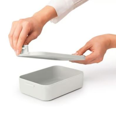 Brabantia Make &amp; Take Lunchbox Medium Light Grey
