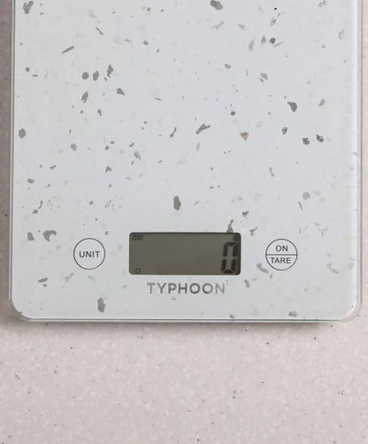 Typhoon Elements White Quartz Effect Digital Kitchen Scales
