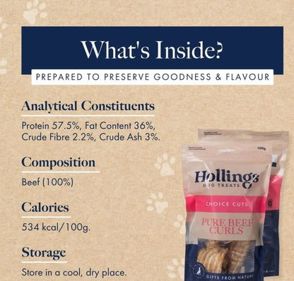 Hollings Beef Curls 100g