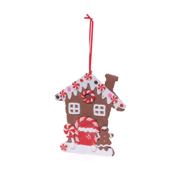 Polymer Clay Gingerbread House Hanger
