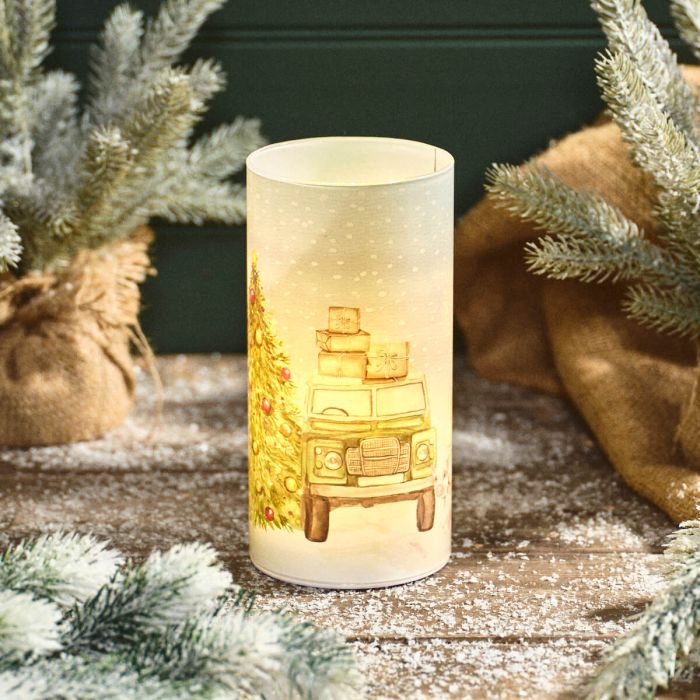 Christmas Down on the Farm Cylinder LED