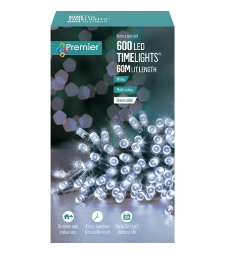 600 Led Timelights - White