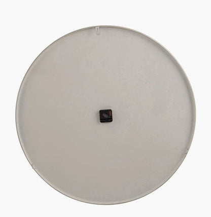 Cool Grey and Silver Metal Retro Wall Clock