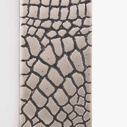 Antique Silver Metal Croc Print 5 x 7&quot; Photo Frame