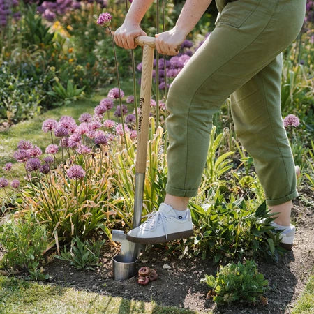 Kent & Stowe Stainless Steel Long-Handled Bulb Planter