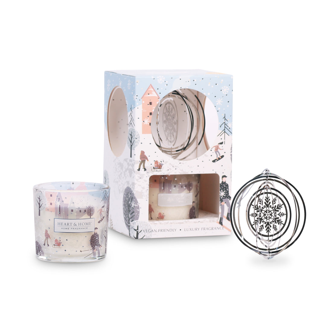 Candle &amp; Tree Decoration Gift Set