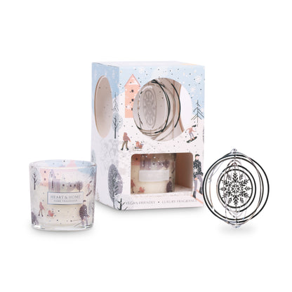Candle &amp; Tree Decoration Gift Set