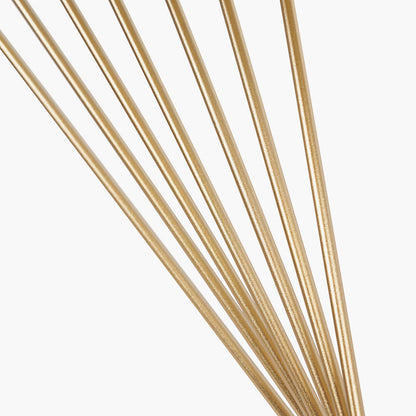 Liberty Glass and Gold Metal Half Moon Console Table