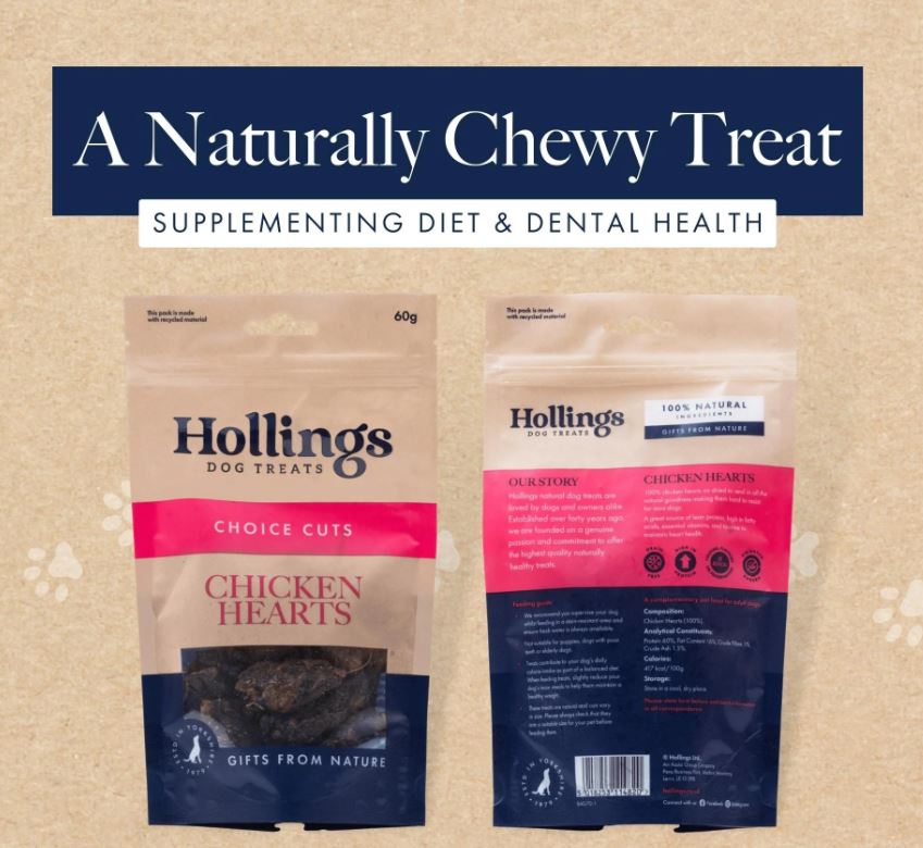 Hollings Chicken Hearts 60g